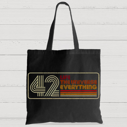Retro 42 Life Universe Everything Casual Classic Canvas Bag
