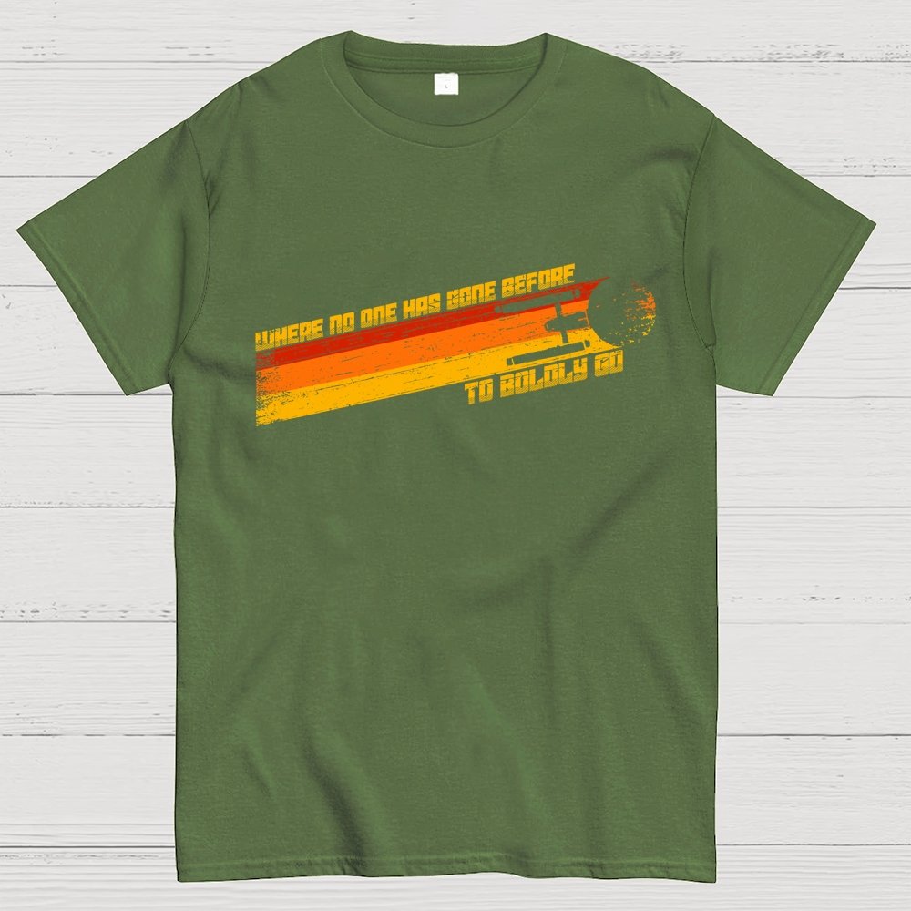 To Boldly Venture Where No One Has Ventured Before Geek T-Shirt