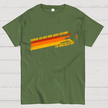 To Boldly Venture Where No One Has Ventured Before Geek T-Shirt