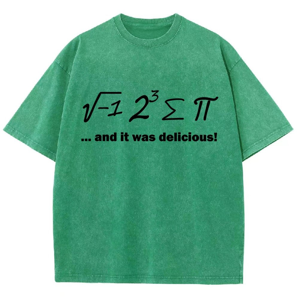 Ate Sum Pi And It Was Delicious Vintage Distressed T-shirt