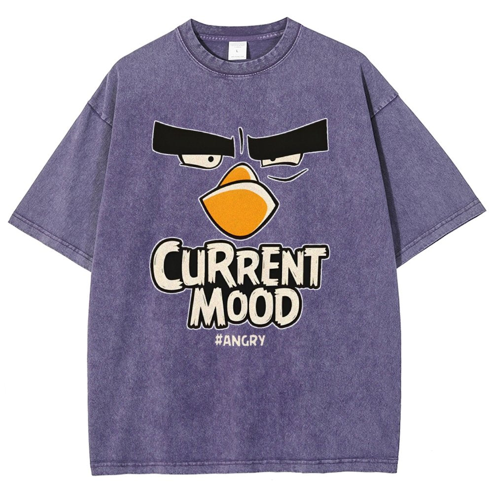 Current Mood Angry Funny Vintage Distressed T-shirt