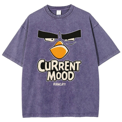 Current Mood Angry Funny Vintage Distressed T-shirt