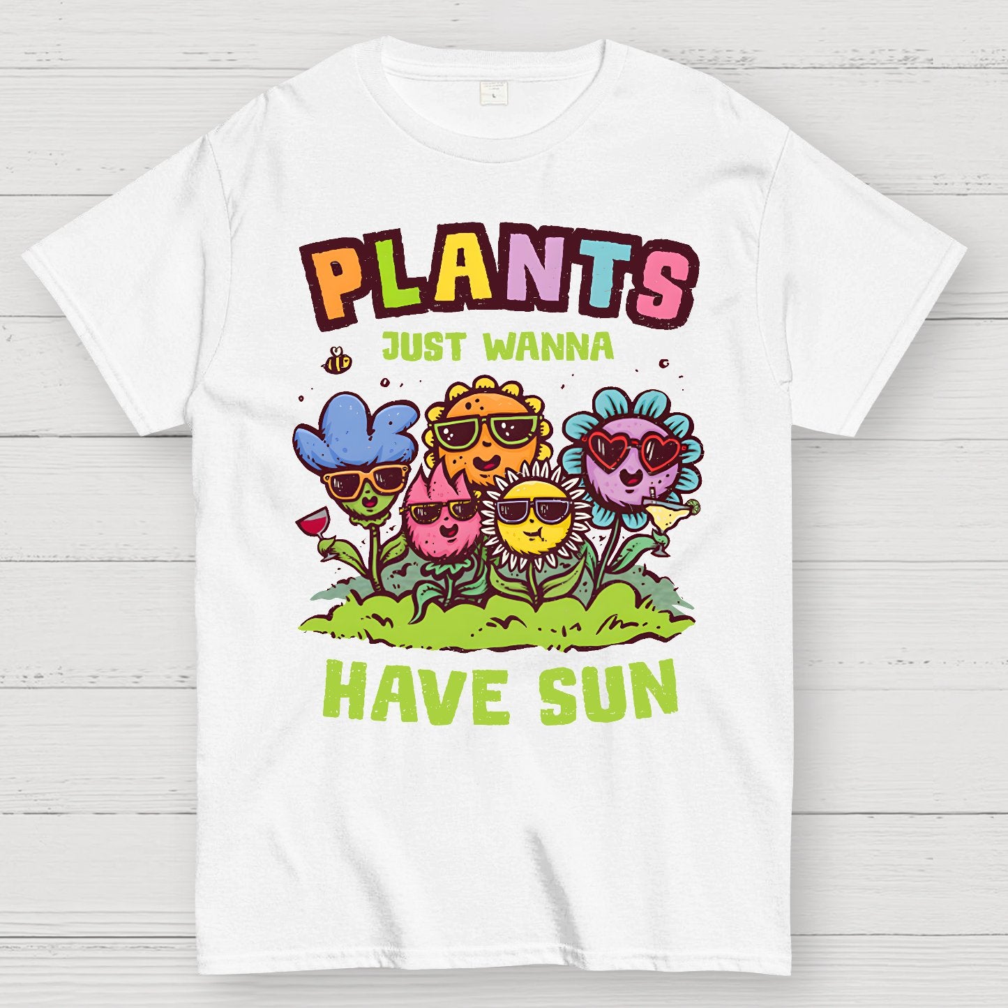 Plants Just Wanna Have Sun Geek T-Shirt