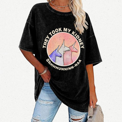 They Took My Kidney Vintage Distressed T-shirt