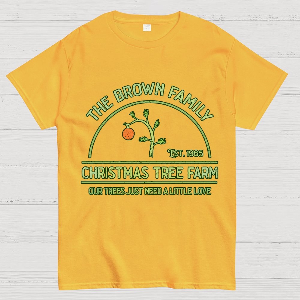 Vintage Christmas Tree Farm Geek T-Shirt