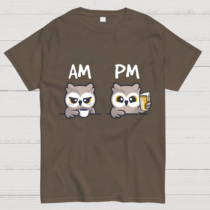 AM PM owl clock Geeky T-Shirt