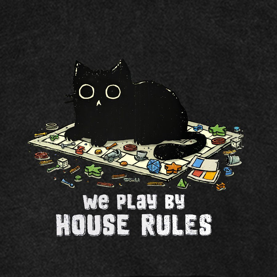 We Play By House Rules Vintage Distressed Hoodie