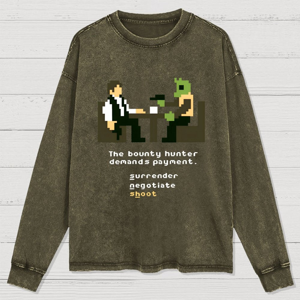 Shoot First Washed Long Sleeve Tee
