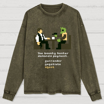 Shoot First Washed Long Sleeve Tee