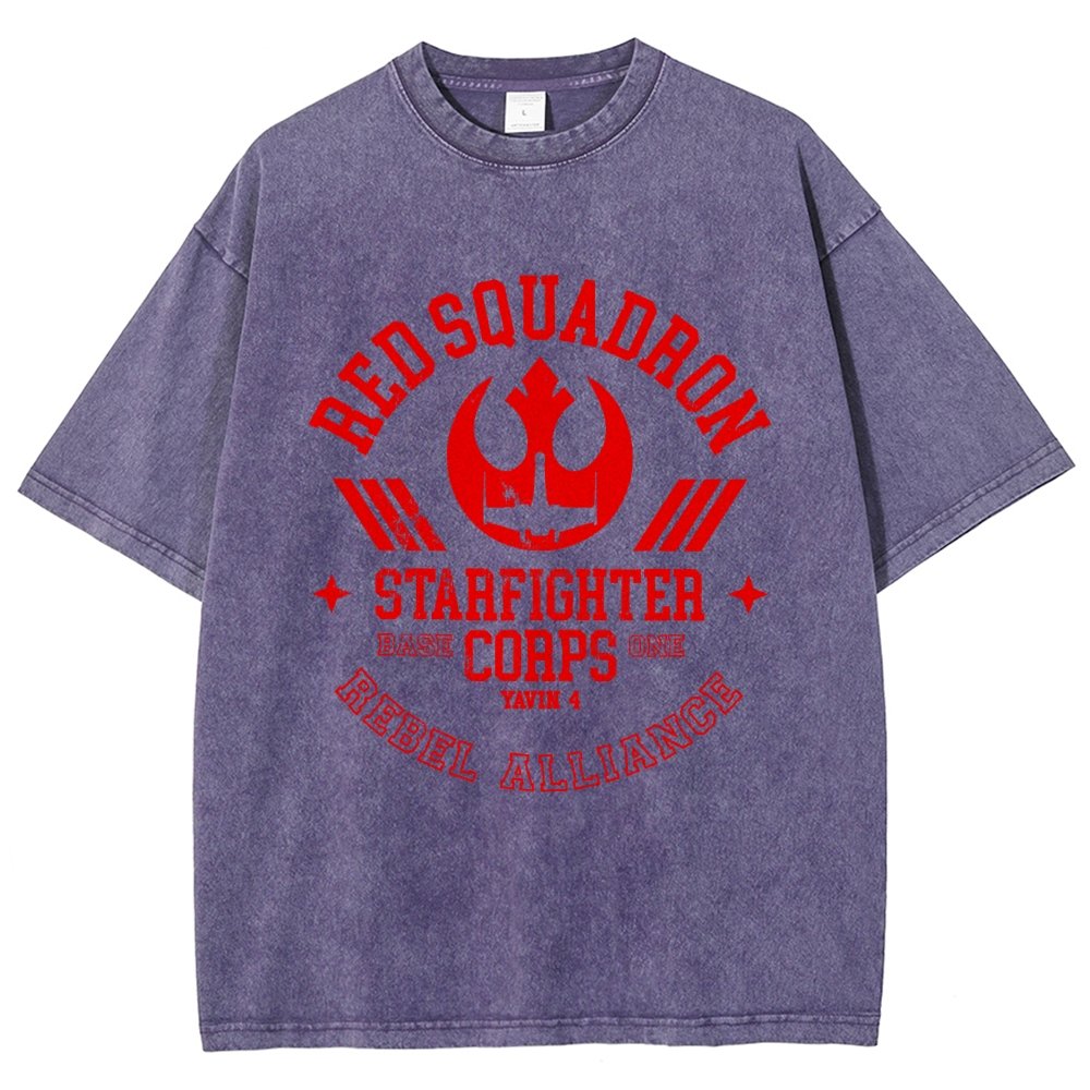 Red Star Squadron Base One Vintage Distressed T-shirt