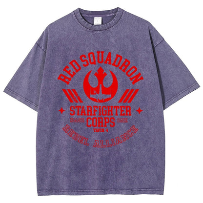 Red Star Squadron Base One Vintage Distressed T-shirt