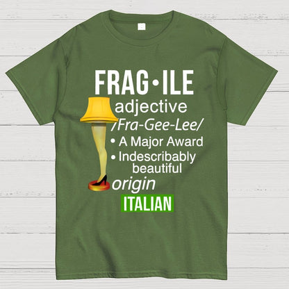 Funny Christmas Fragile Major Award Leg Lamp Geek T-Shirt