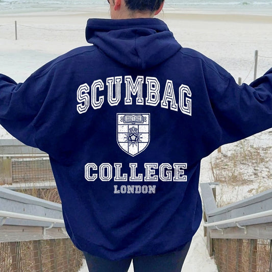 Scumbag College Unisex Printed Back Unisex Cotton Hoodie