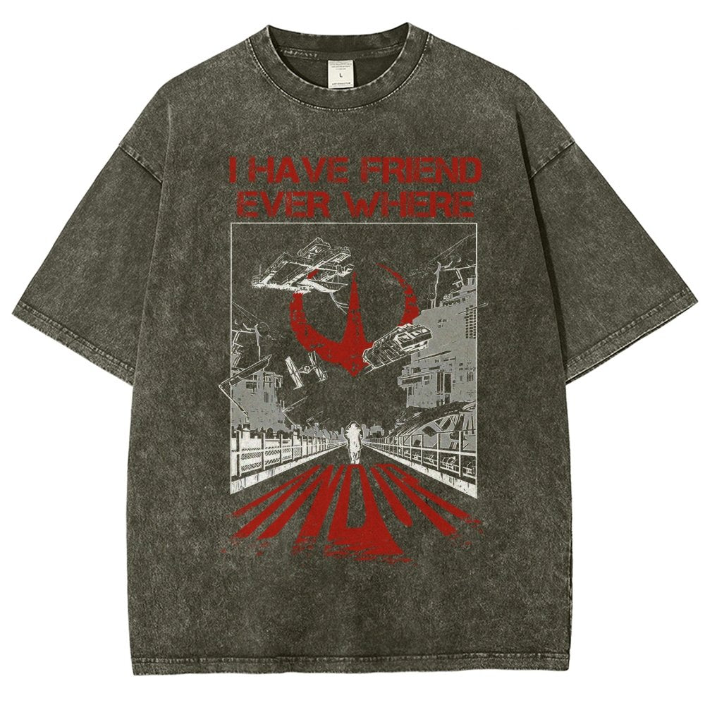 I Have Friends Every where Vintage Distressed T-shirt