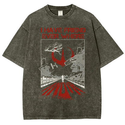 I Have Friends Every where Vintage Distressed T-shirt