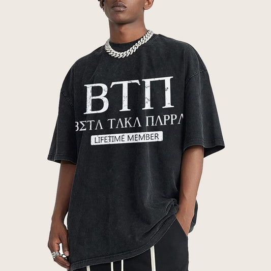 Beta Raka Mappa Vintage Distressed T-shirt