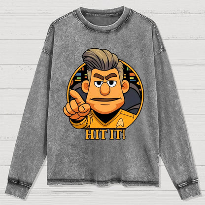 Hit It Washed Long Sleeve Tee