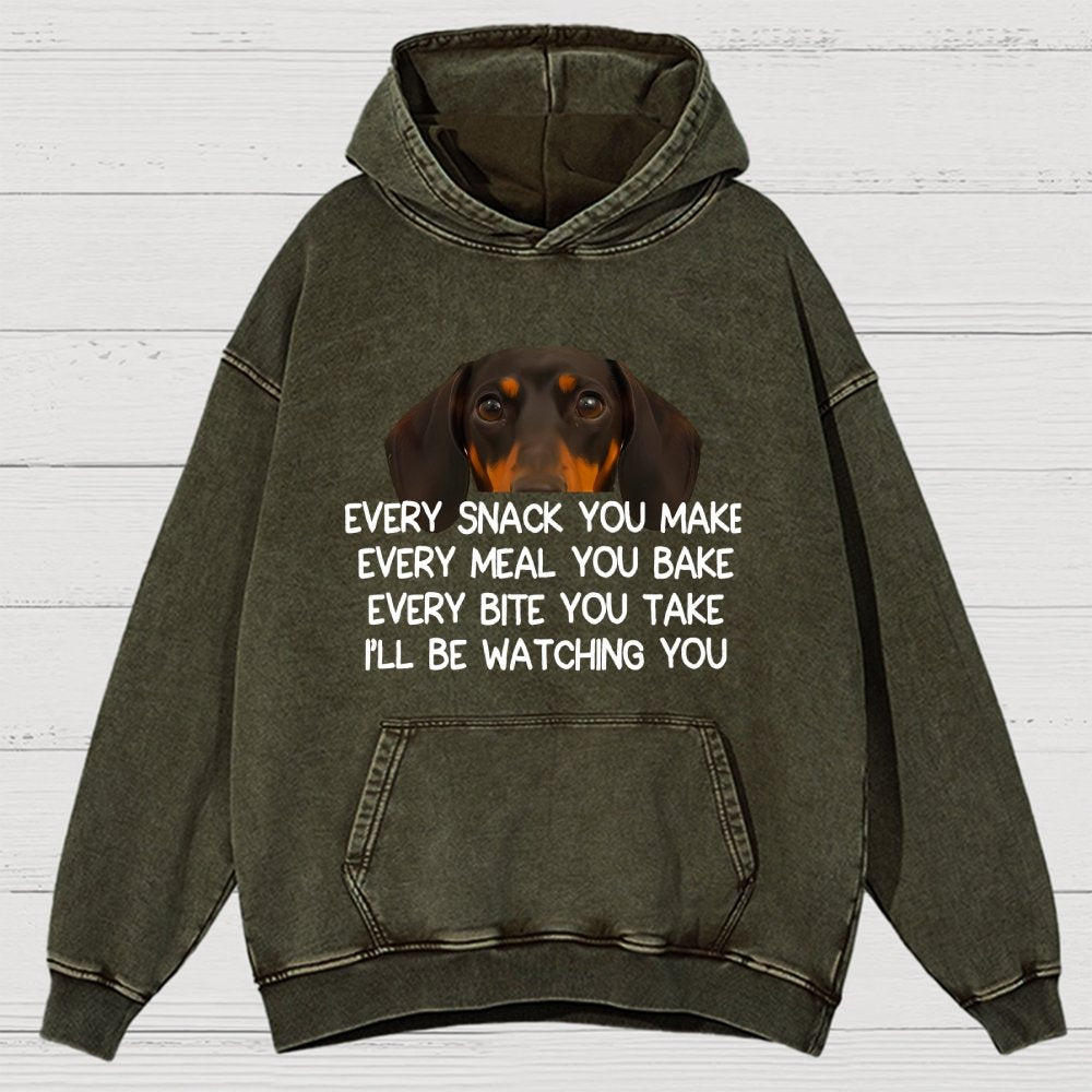 Every Snack You Make Vintage Distressed Hoodie