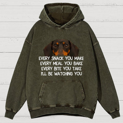 Every Snack You Make Vintage Distressed Hoodie