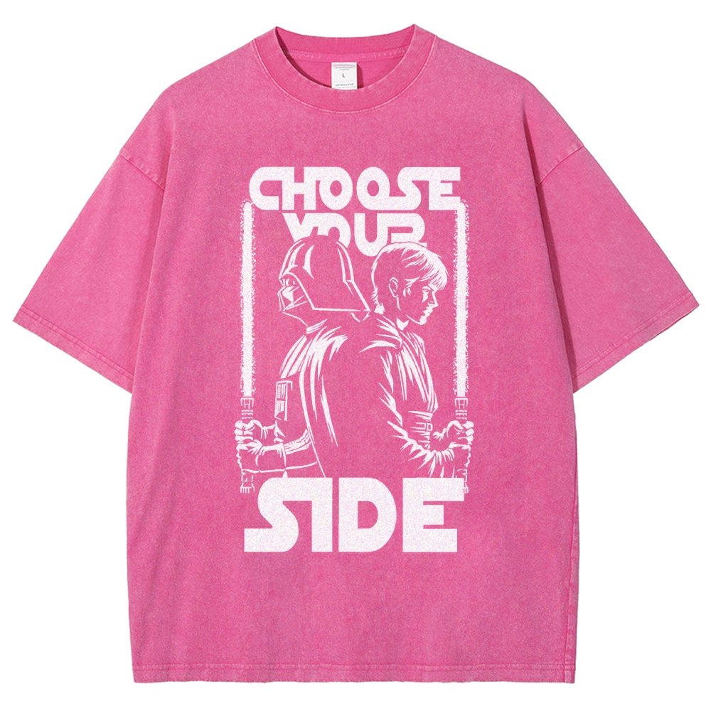 Choose Your Side Vintage Distressed T-shirt