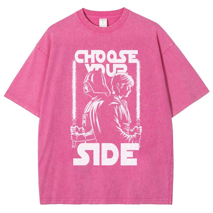 Choose Your Side Vintage Distressed T-shirt