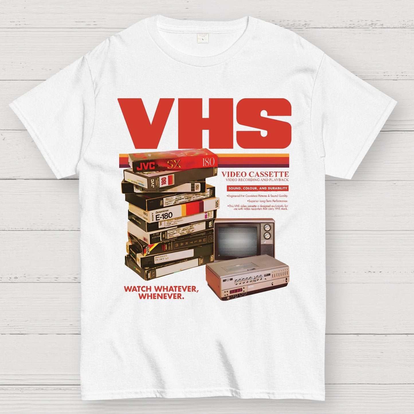 Vintage VHS Tapes Geek T-Shirt