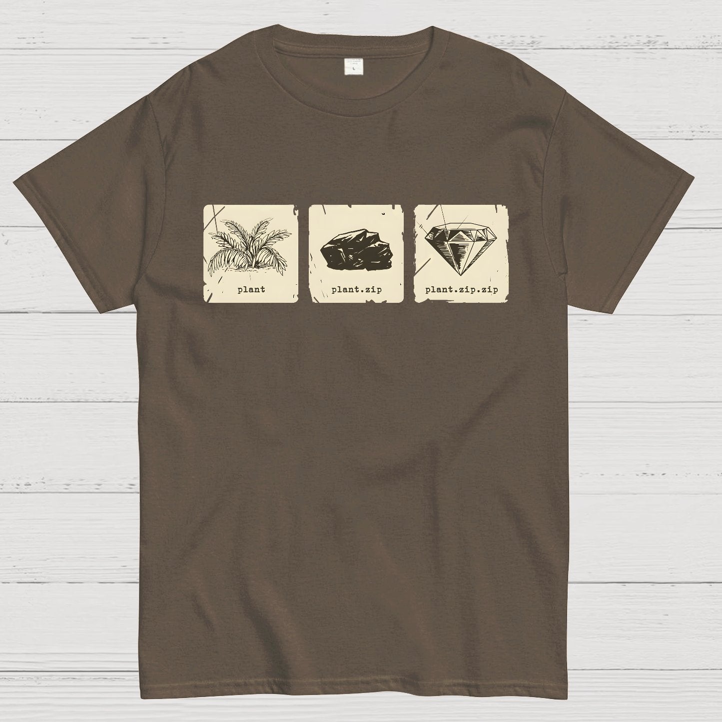 Internet Funny Plant.zip.zip Geek T-Shirt
