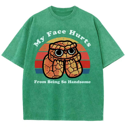 My Face Hurts Vintage Distressed T-shirt