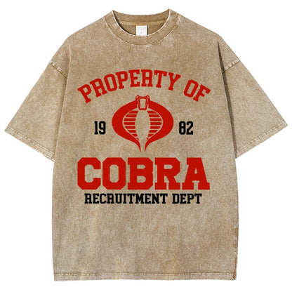 Property of cobra Vintage Distressed T-shirt