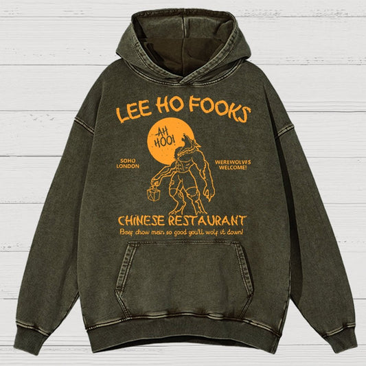 Lee Ho Fooks Chinese Restaurant Vintage Distressed Hoodie