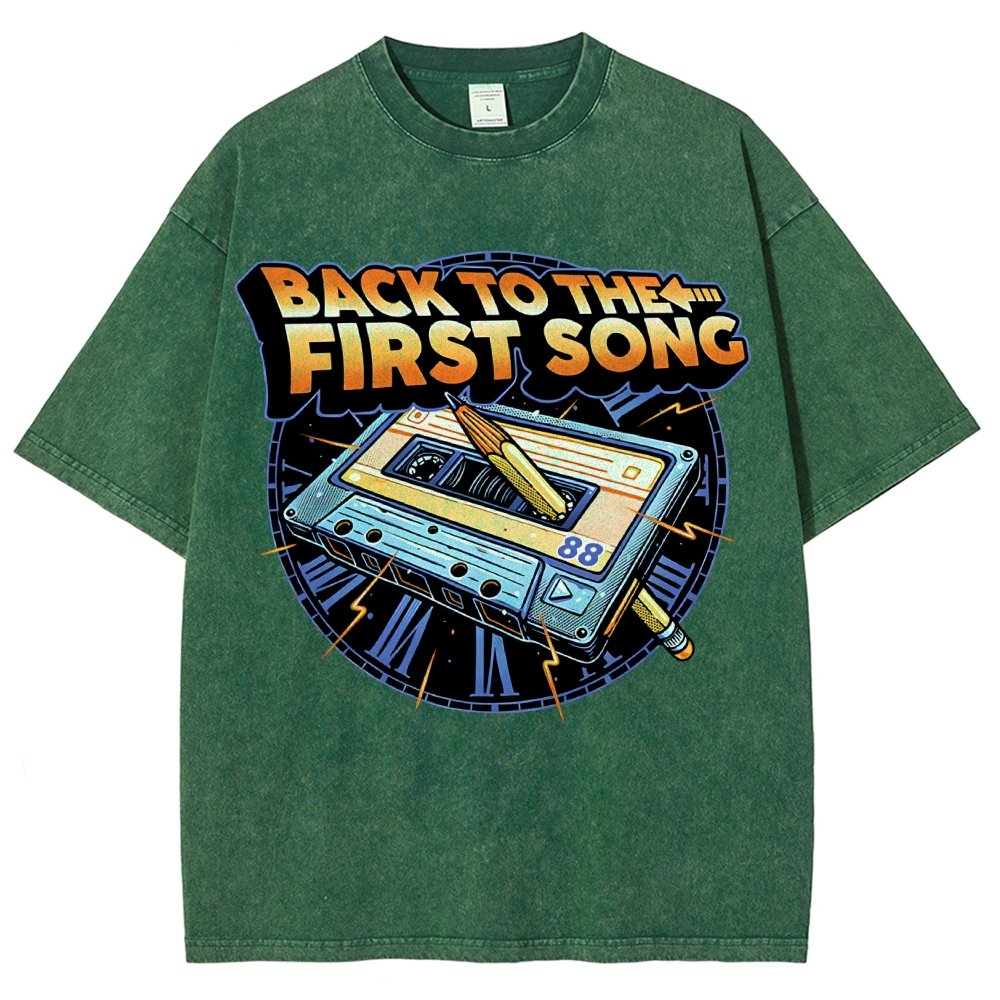 Back to the First Song Vintage Distressed T-shirt