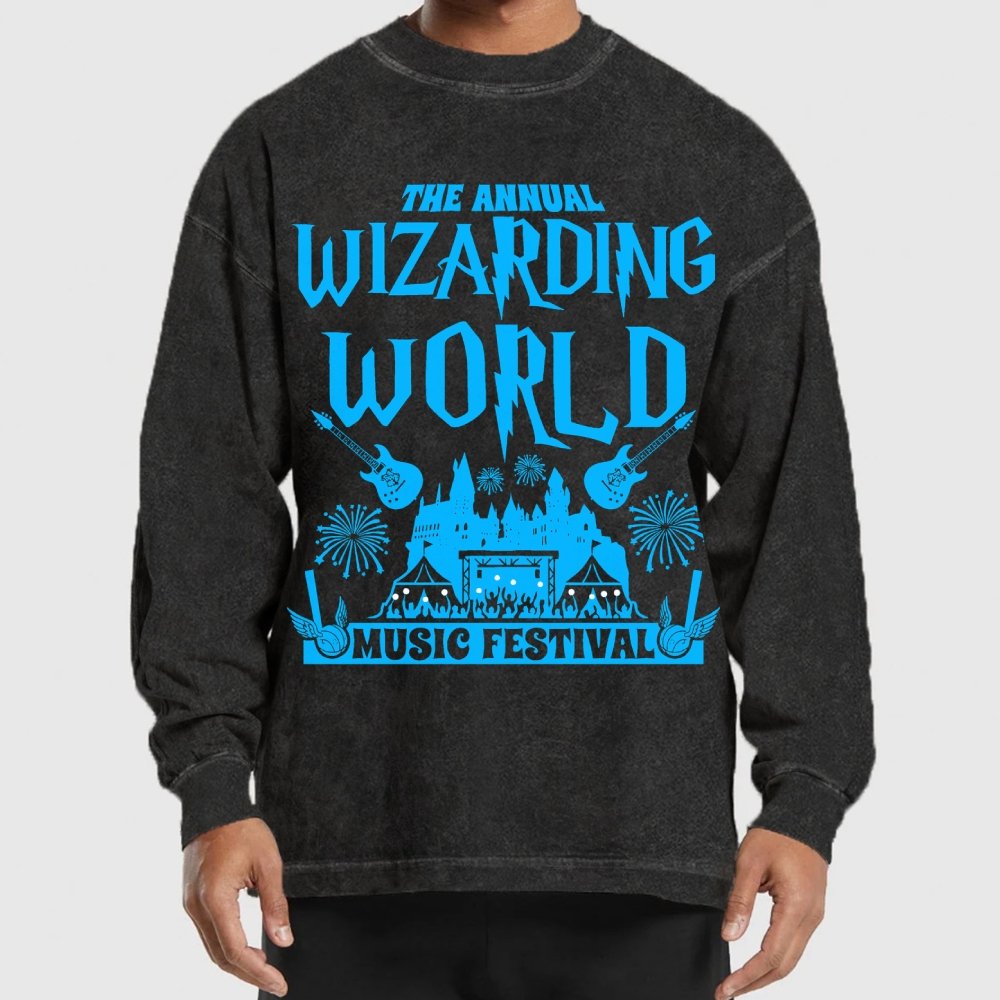Wizards & Witches Music Festival Washed Long Sleeve Tee