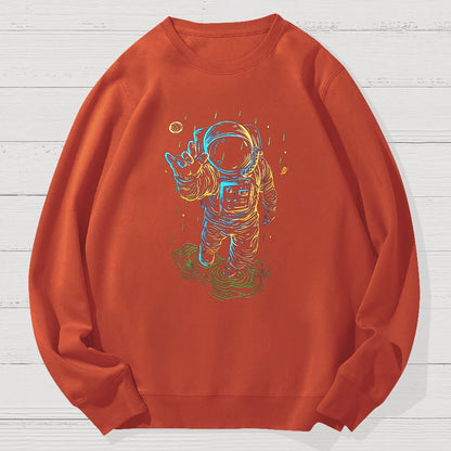 Travel In Space Funny Geek Cotton Sweatshirt