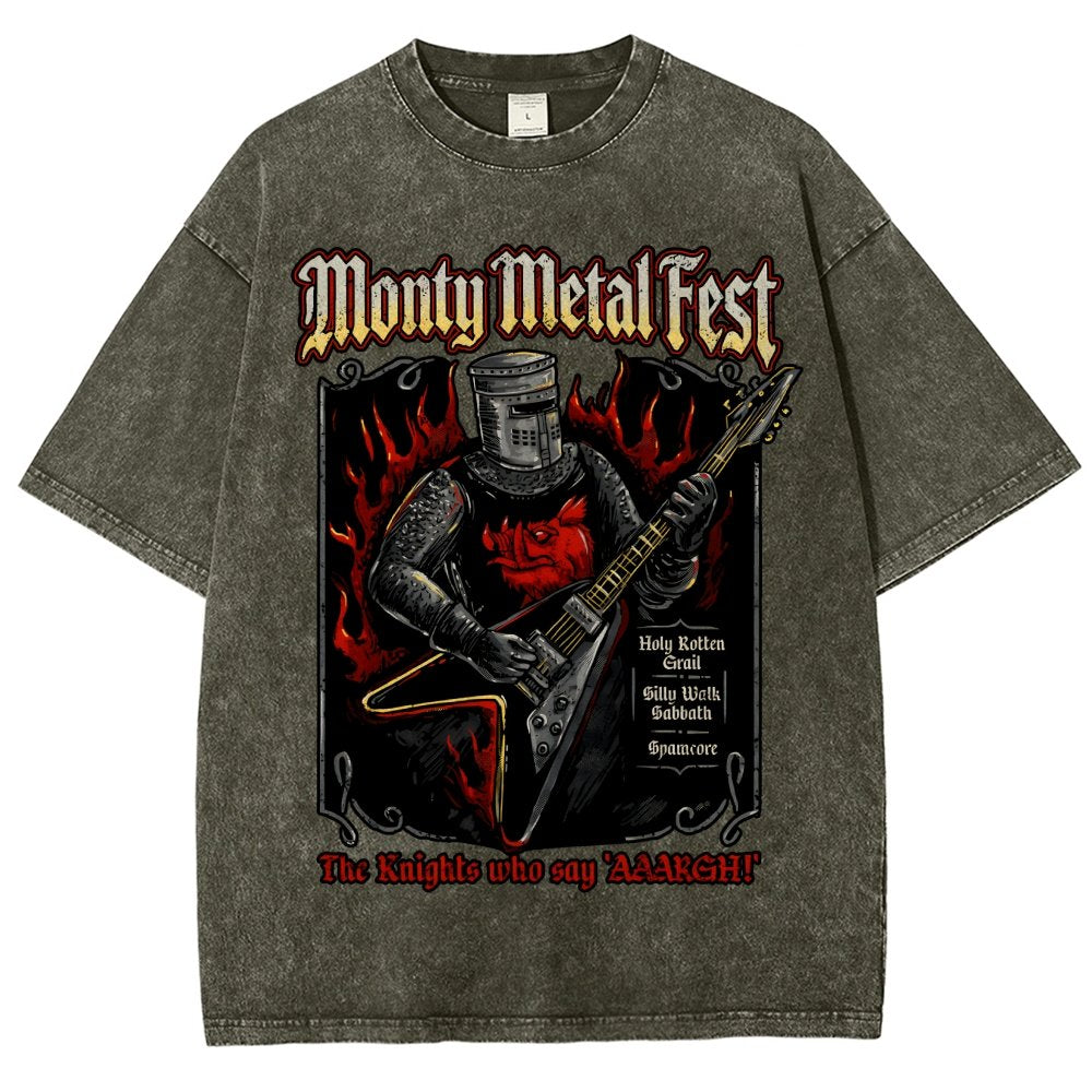 Monty Metal Fest Vintage Distressed T-shirt