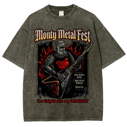 Monty Metal Fest Vintage Distressed T-shirt