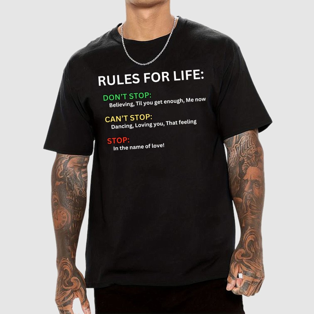 Rules For Life Unisex Geek T-Shirt