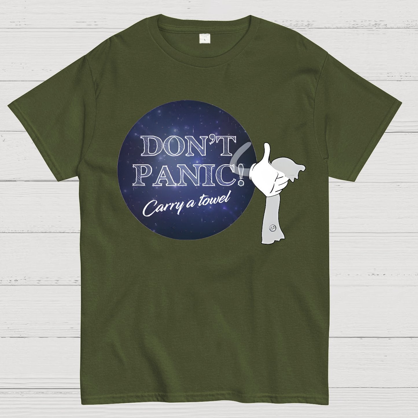 Don't Panic Grab a Towel！Geek T-Shirt