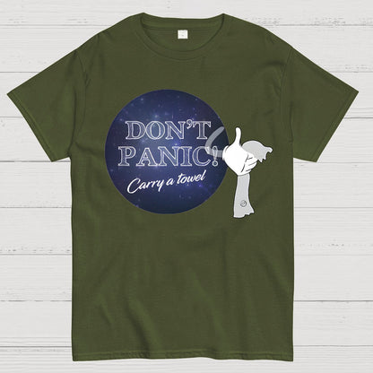 Don't Panic Grab a Towel！Geek T-Shirt
