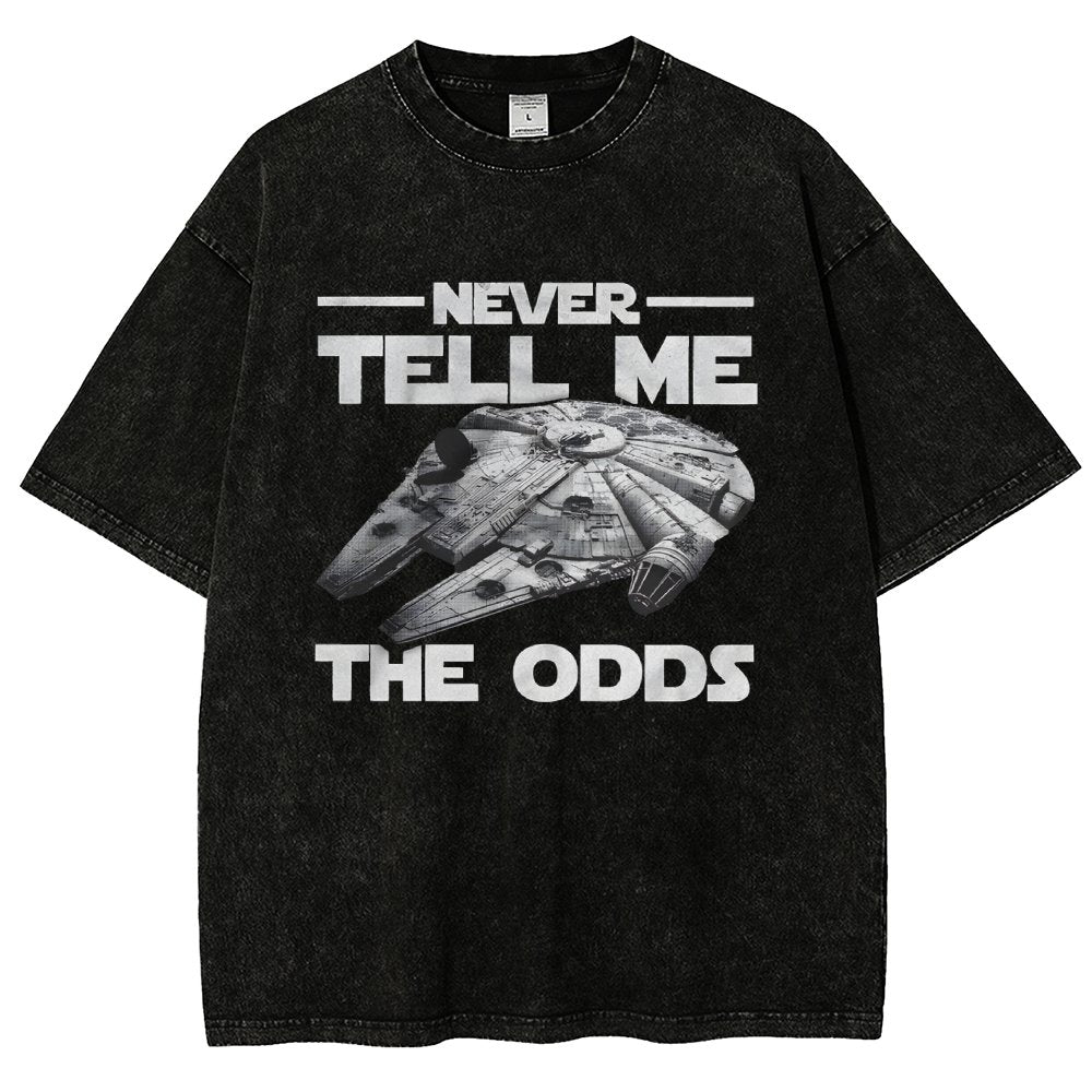Never tell me the odds Vintage Distressed T-shirt