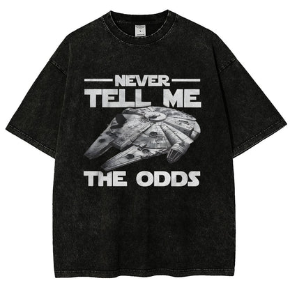 Never tell me the odds Vintage Distressed T-shirt