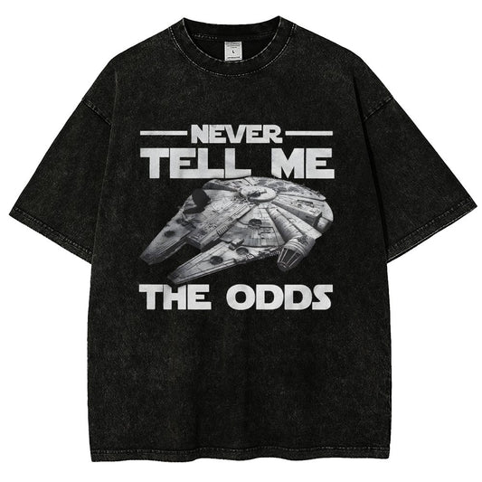 Never tell me the odds Vintage Distressed T-shirt