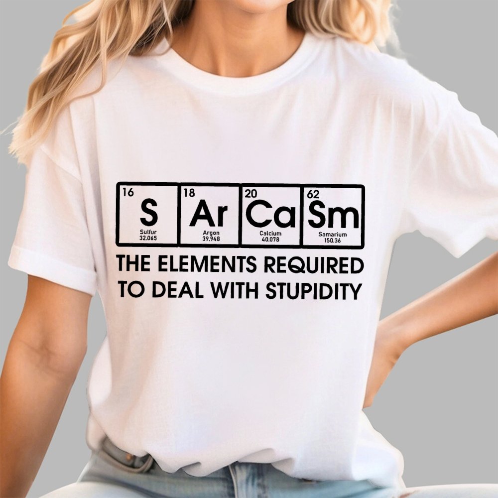 The Elements Required To Deal With Stupidity Geek T-Shirt