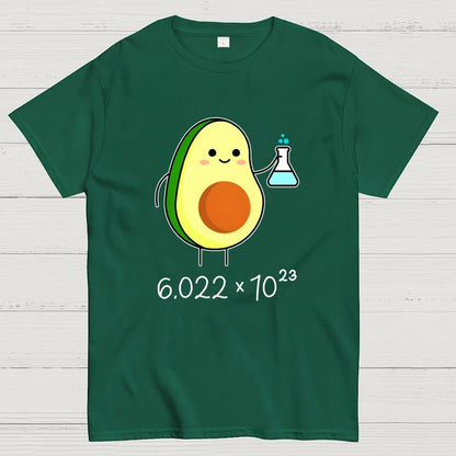 Avogadro's Number Pun. Cute Avocado Chemist Geek T-Shirt