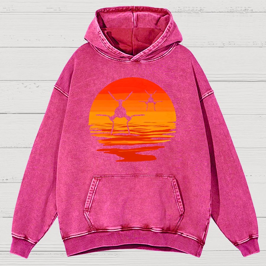 Space Defender Vintage Distressed Hoodie