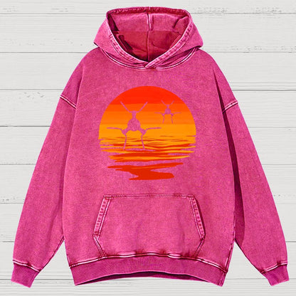 Space Defender Vintage Distressed Hoodie