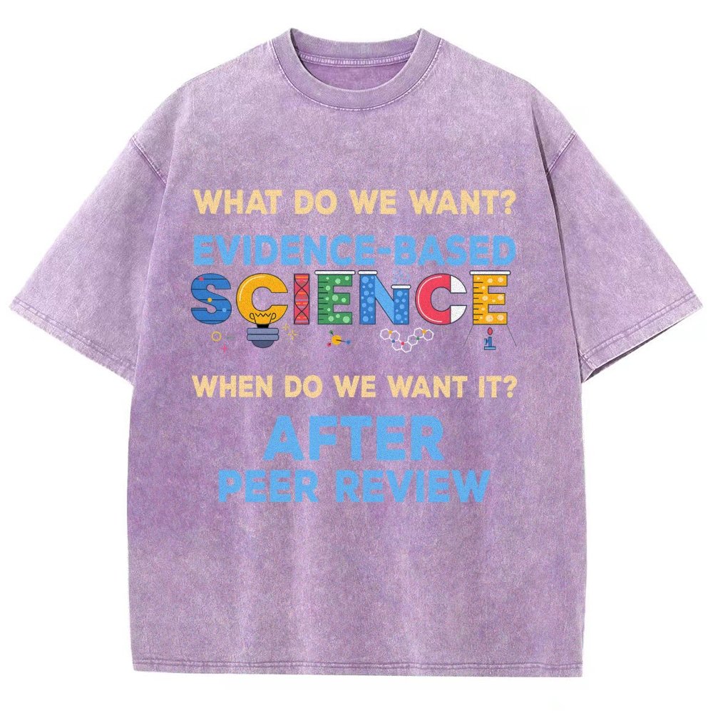 We want evidence-based Science Vintage Distressed T-shirt