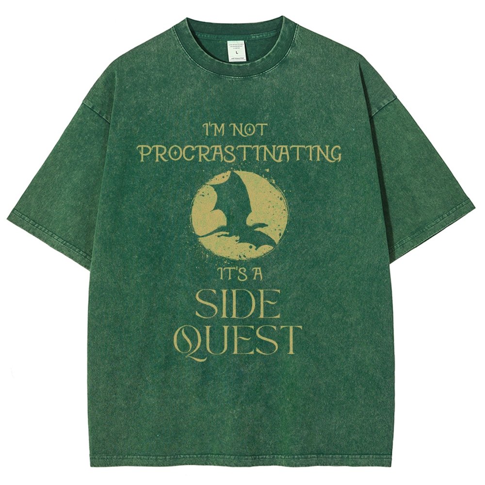 I'm Not Procrastinating It's A Side Quest Vintage Distressed T-shirt