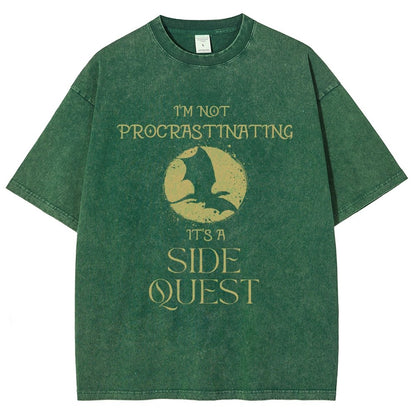 I'm Not Procrastinating It's A Side Quest Vintage Distressed T-shirt