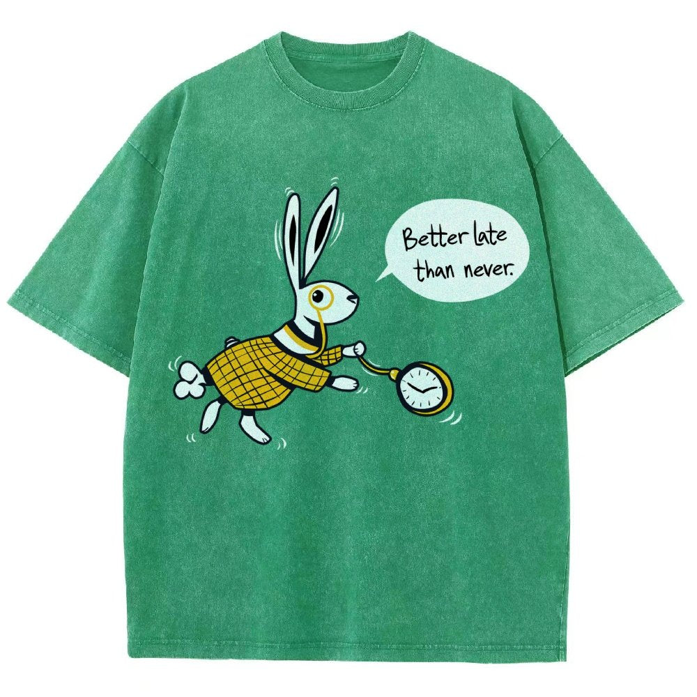 Better Late Than Never Vintage Distressed T-shirt