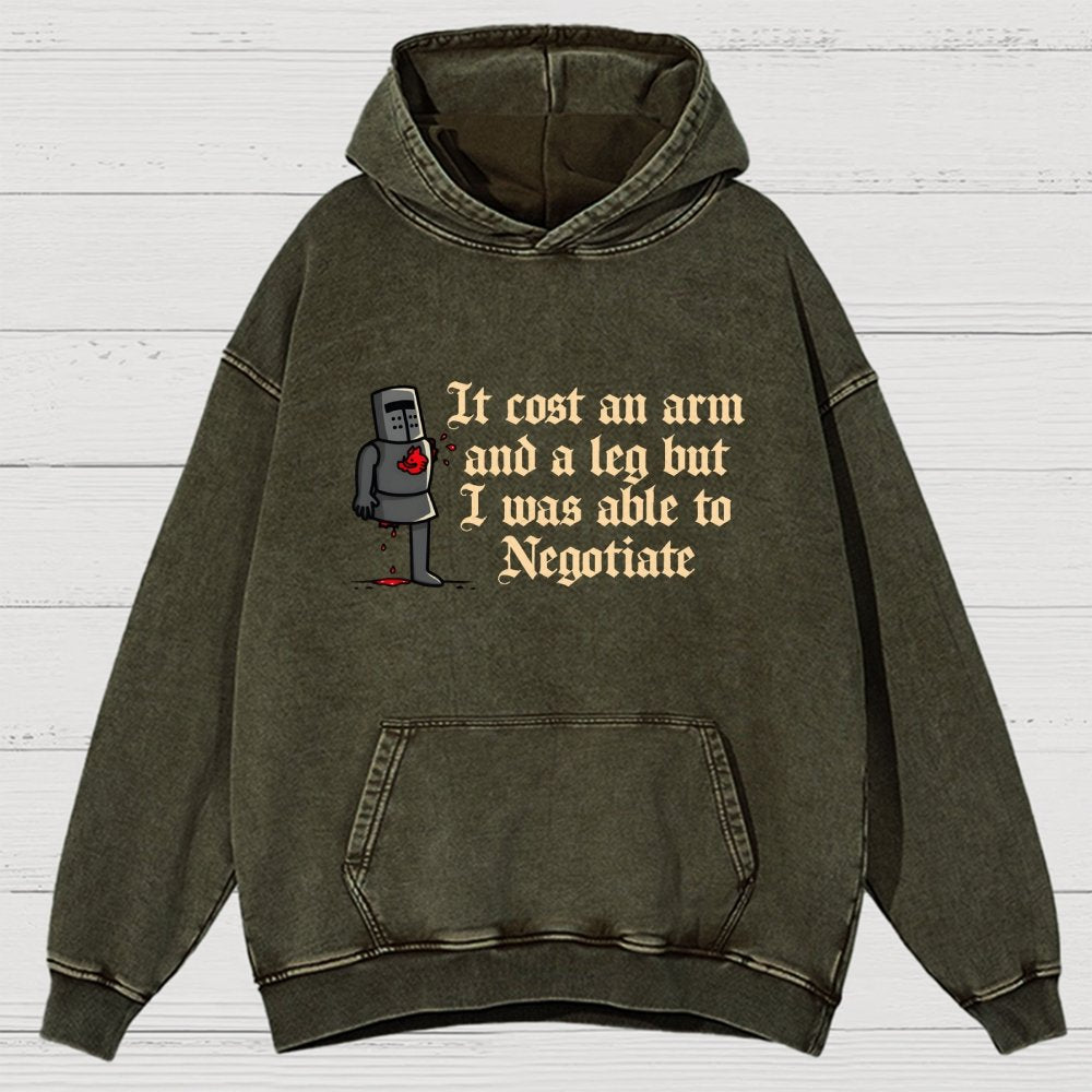 The Negotiation Vintage Distressed Hoodie